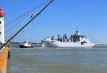 First sea trial of the Jacques Stosskopf force supply vessel First sea trial of the Jacques Stosskopf force supply vessel