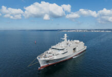 Sea trials for Vlissingen, first Dutch mine countermeasure vessel Sea trials for Vlissingen, first Dutch mine countermeasure vessel