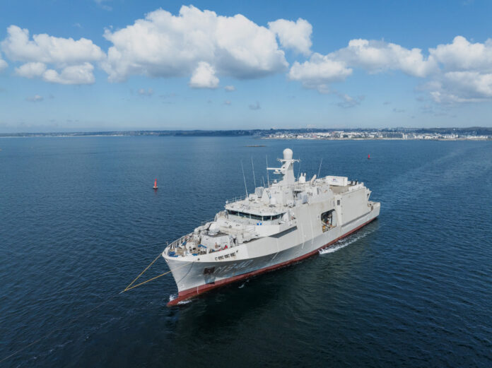 Sea trials for Vlissingen, first Dutch mine countermeasure vessel