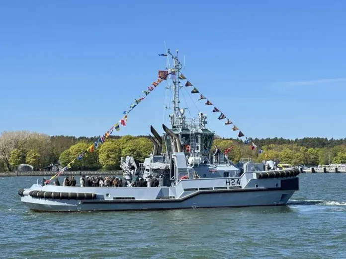 New Damen-built tugboat commissioned by Lithuanian Navy