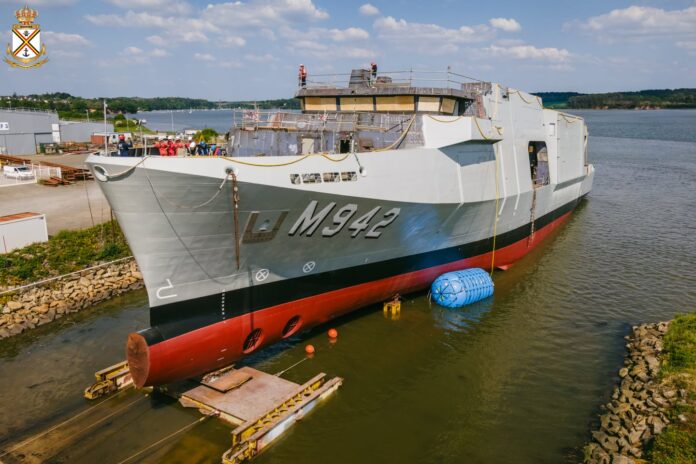 Belgian Navy’s third rMCM program minehunter hits the water