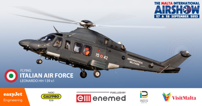 Italy is back for the airshow, with a debut demo from an HH139