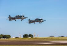 Four A-29 Super Tucano’s delivered to the Paraguayan Air Force Four A-29 Super Tucano's delivered to the Paraguayan Air Force