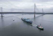 HMS Venturer takes to the water HMS Venturer takes to the water