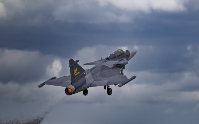Saab achieves AI milestone with Gripen E