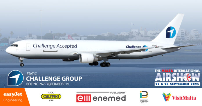 Challenge Group's 767 joins airshow static display