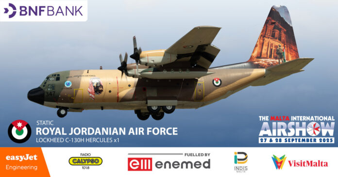 Jordan to debut in the 2025 Malta International Airshow