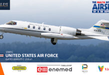 A USAF C-21A Learjet joins the static line up A USAF C-21A Learjet joins the static line up