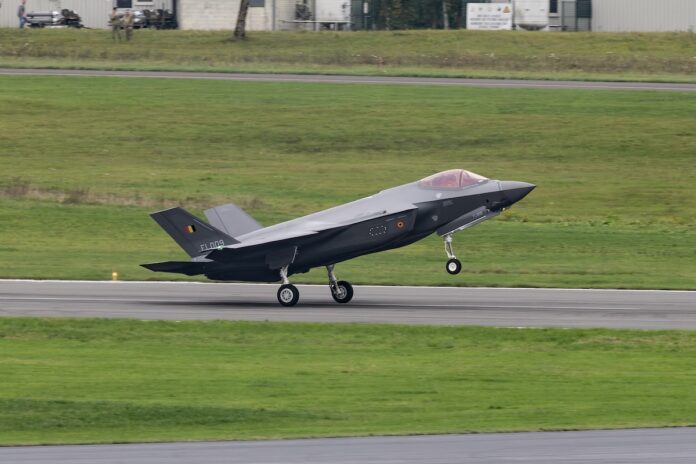 Belgium celebrates arrival of first Belgian F-35 aircraft