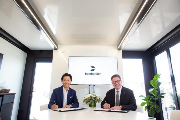 Bombardier celebrates two-aircraft order from Sojitz Corporation