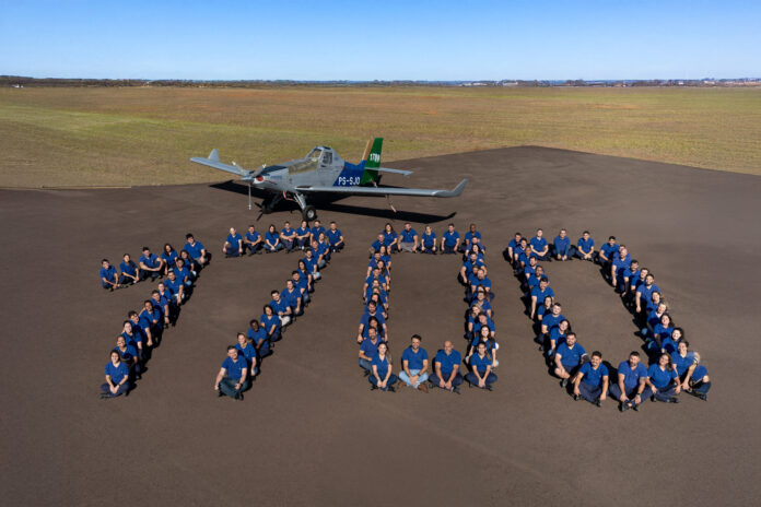 Embraer celebrates delivery of 1,700 Ipanema cropdusters