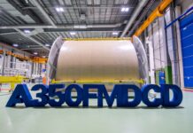 Airbus completes first A350F Freighter main deck cargo door Airbus completes first A350F Freighter main deck cargo door